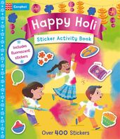 Book cover for Happy Holi Sticker Activity Book